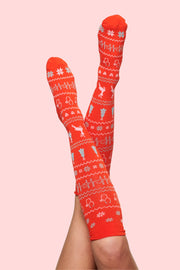 Christmas Sweater Bamboo Compression Socks