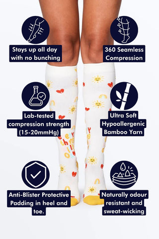 Everything Will Be Okay Bamboo Compression Socks