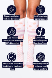 Spotty Spice Bamboo Compression Socks