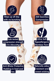 Aussie Natives Bamboo Compression Socks