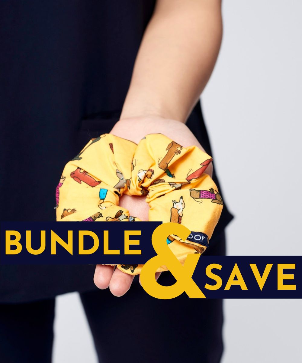 Buy 3 scrunchies, and watch in wonder at checkout as one becomes auto-magically free.