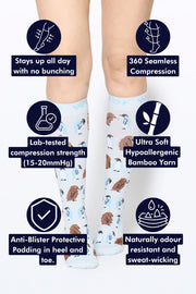 I'm Just a Baby Penguin Bamboo Compression Socks