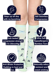 Swooping Season Bamboo Compression Socks