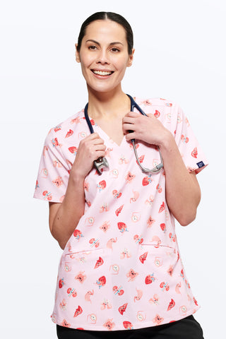 Organs Women’s 3-Pocket Scrub Top