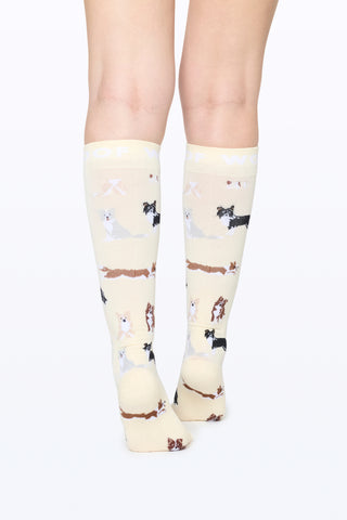 Border Collies Bamboo Compression Socks