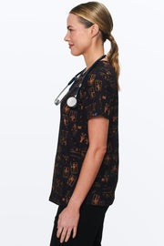 Haunted Hospital Women’s 3-Pocket Scrub Top