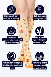 Paws Up Bamboo Compression Socks