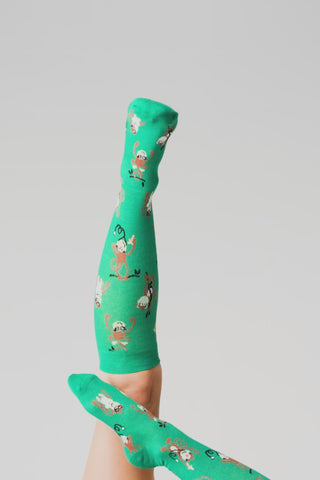 Monkeying Around Bamboo Compression Socks